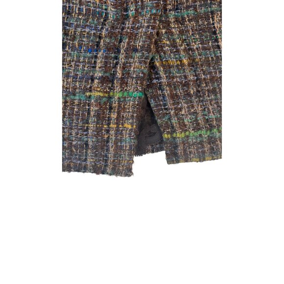 2/$30 Trina Turk Size 6 Plaid Wool Blend Skirt - Picture 10 of 14